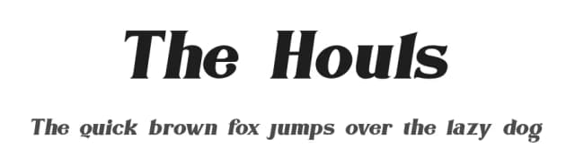 The Houls by Muhammad Romzul Khoir — Serif Font