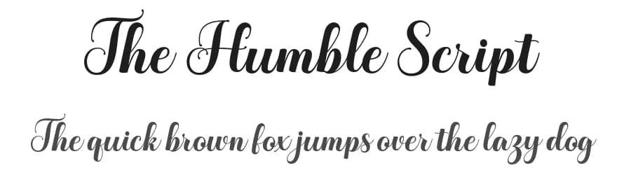 The Humble Script by LetterFreshStudio — Script Handwritten Font