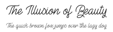 The Illusion of Beauty by Misti's Fonts — Script Handwritten Font — thumbnail 1