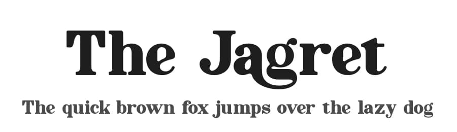 The Jagret by Riyadh Rahman — Serif Font