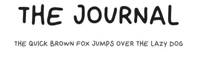 The Journal by Sven Pels — Script Handwritten Font