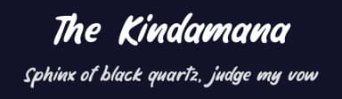 The Kindamana by Rillatype — Script Handwritten Font — thumbnail 2
