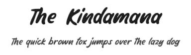 The Kindamana by Rillatype — Script Handwritten Font — thumbnail 1