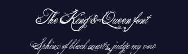 The King & Queen font by bran — Script Handwritten Font — thumbnail 2