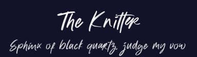 The Knitter by lyanatha — Script Handwritten Font — thumbnail 2