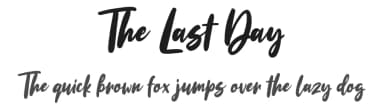 The Last Day by Weape Studio — Script Handwritten Font — thumbnail 1