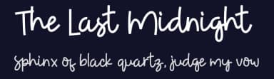The Last Midnight by ONG Type — Script Handwritten Font — thumbnail 2