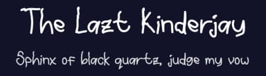 The Lazt Kinderjay by Mr.Soon Design — Script Handwritten Font — thumbnail 2