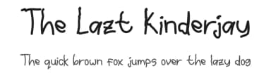 The Lazt Kinderjay by Mr.Soon Design — Script Handwritten Font — thumbnail 1