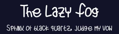 The Lazy Fog by Hudzaifah — Script Handwritten Font — thumbnail 2