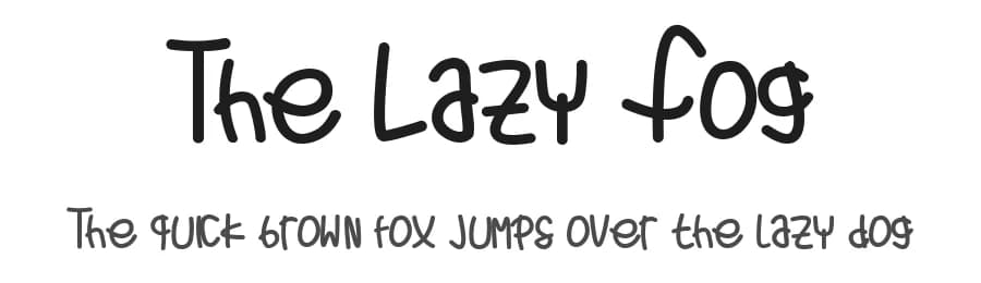 The Lazy Fog by Hudzaifah — Script Handwritten Font