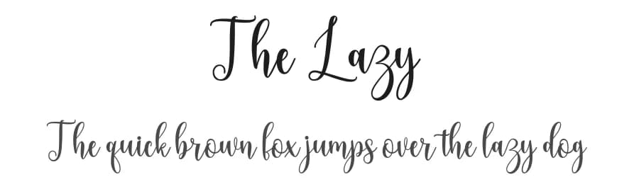 The Lazy by Amarlettering - Takiy — Script Handwritten Font