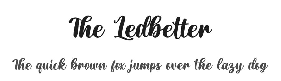 The Ledbetter by Winarko — Script Handwritten Font