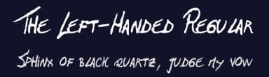The Left-Handed Regular by G/Hildt — Script Handwritten Font — thumbnail 2