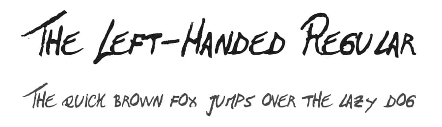 The Left-Handed Regular by G/Hildt — Script Handwritten Font