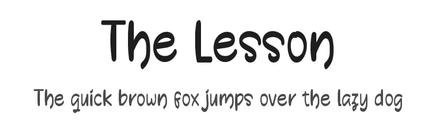 The Lesson by twinletter — Script Handwritten Font