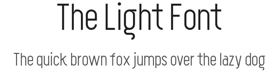The Light Font by Sven Pels — Sans Serif Font