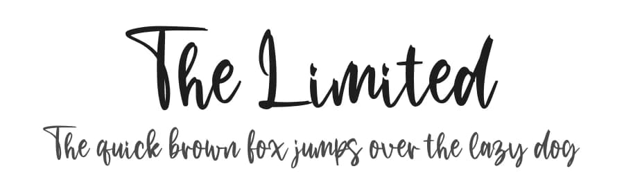 The Limited by Perspectype Studio - Letterena.com — Script Handwritten Font