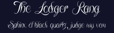 The Lodger Rang by JSH creates — Script Handwritten Font — thumbnail 2