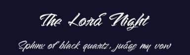 The Lord Night by Kong Font — Script Handwritten Font — thumbnail 2