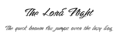 The Lord Night by Kong Font — Script Handwritten Font — thumbnail 1