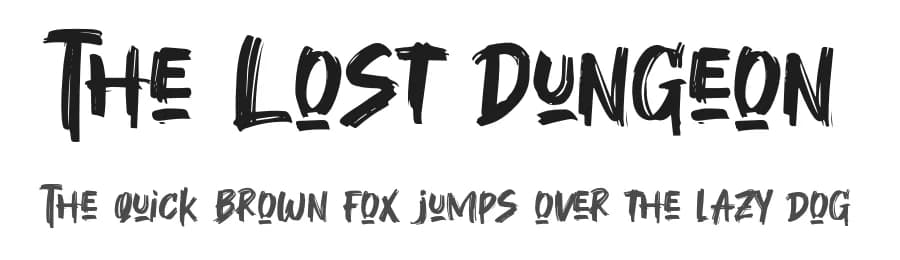 The Lost Dungeon by Khurasan — Script Handwritten Font