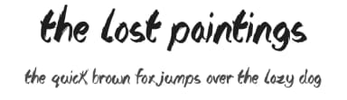 The Lost Paintings by JSH creates — Script Handwritten Font — thumbnail 1