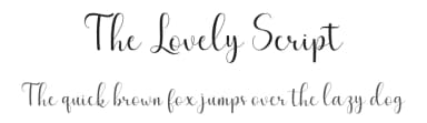 The Lovely Script by Cut Story — Script Handwritten Font — thumbnail 1