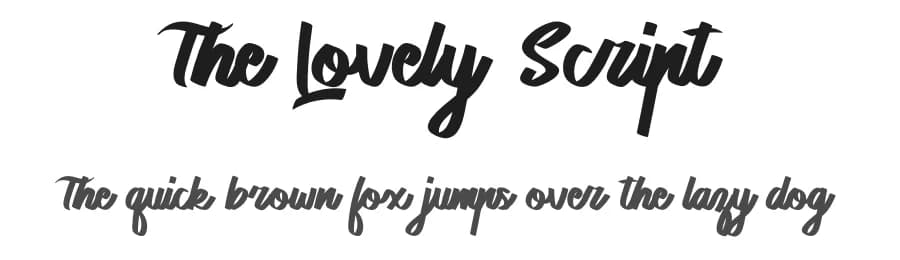 The Lovely Script by Vz Type — Script Handwritten Font