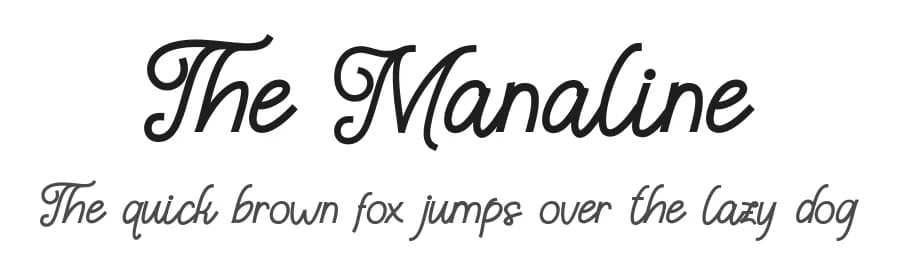 The Manaline by Bearytype — Script Handwritten Font