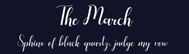 The March by Erik Studio — Script Handwritten Font — thumbnail 2