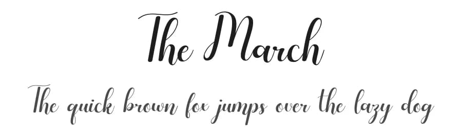 The March by Erik Studio — Script Handwritten Font