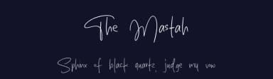 The Mastah by MJType — Script Handwritten Font — thumbnail 2