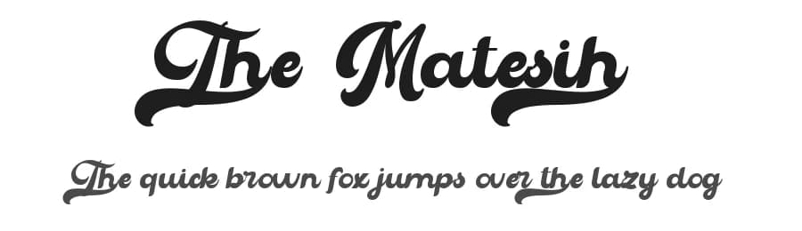The Matesih by FallenGraphic Studio — Script Handwritten Font