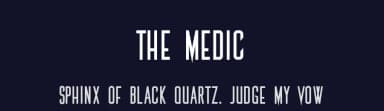 The Medic by Viktor Hammarberg — Sans Serif Font — thumbnail 2