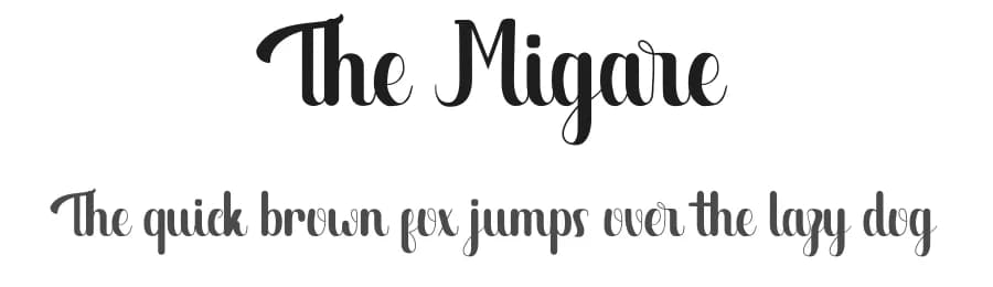 The Migare by StringLabs Creative Studio — Script Handwritten Font