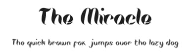 The Miracle by weknow — Script Handwritten Font — thumbnail 1