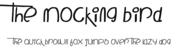 The Mocking Bird by JSH creates — Script Handwritten Font — thumbnail 1