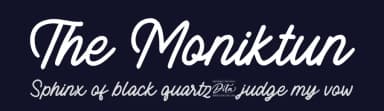 The Moniktun by Ditatype — Script Handwritten Font — thumbnail 2