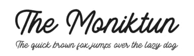 The Moniktun by Ditatype — Script Handwritten Font — thumbnail 1