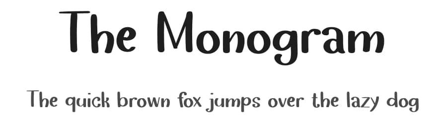 The Monogram by Erik Studio — Script Handwritten Font