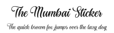 The Mumbai Sticker by Roland Huse Design — Script Handwritten Font — thumbnail 1