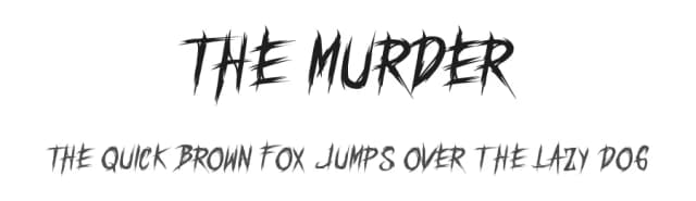 The Murder by fluffyartstudio — Script Handwritten Font