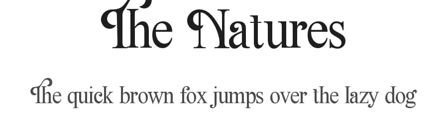 The Natures by Scratchones — Sans Serif Font