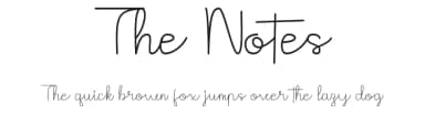 The Notes by Hardiboy Design — Script Handwritten Font — thumbnail 1