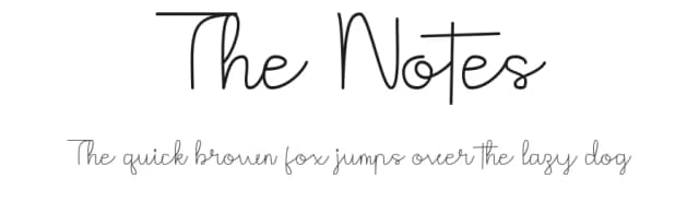 The Notes by Hardiboy Design — Script Handwritten Font