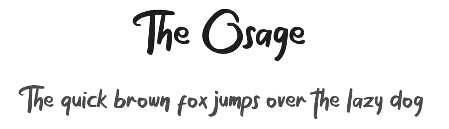 The Osage by Vunira Design — Script Handwritten Font
