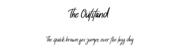The Outstand by Moonstone Co — Script Handwritten Font