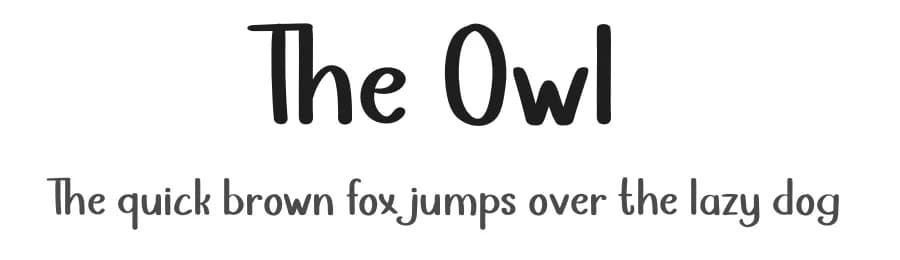 The Owl by Erik Studio — Script Handwritten Font