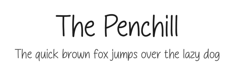 The Penchill by MJType — Script Handwritten Font